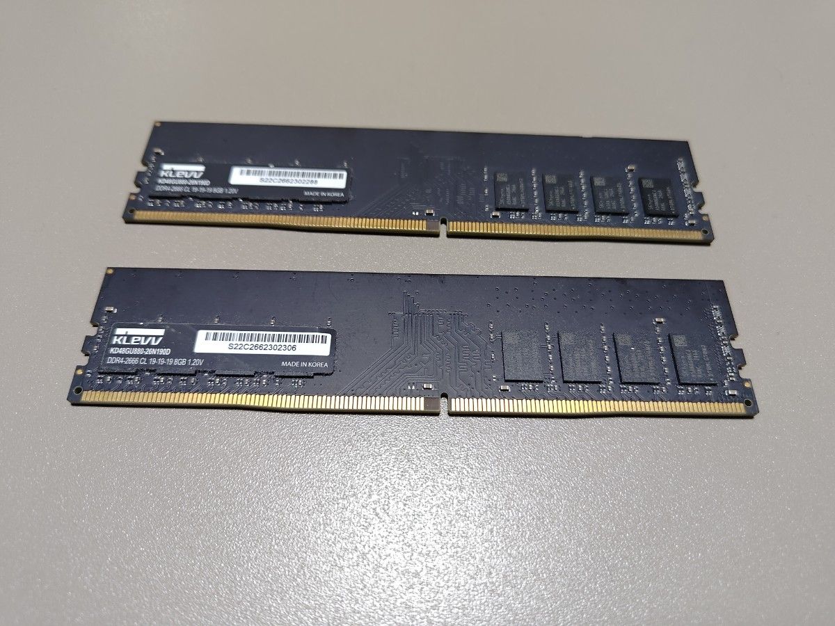 KLEVV DDR4 3200MHz メモリー 16GB x2 KLEVV DDR4 16GB×2 3200MHz