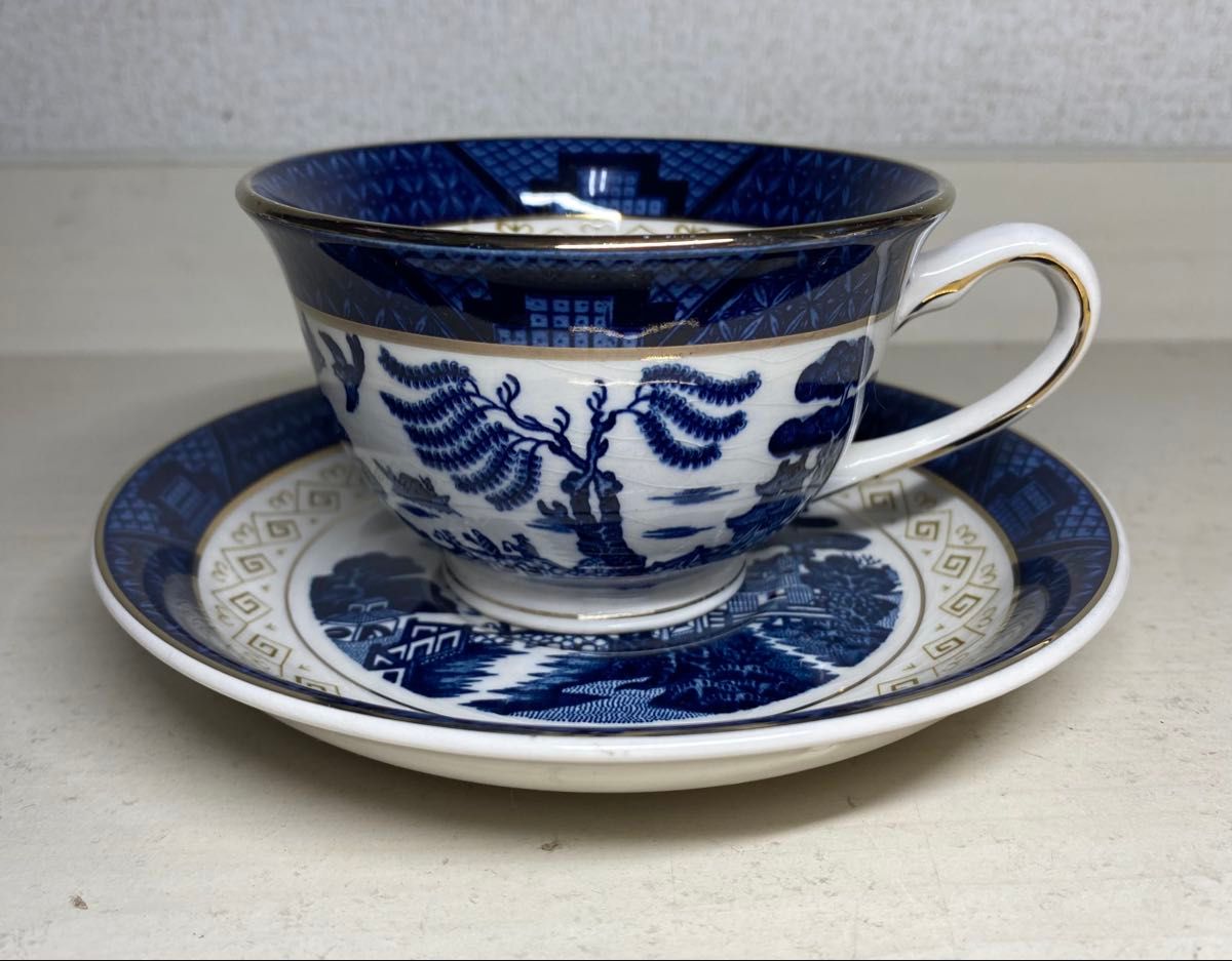 NIKKO ニッコー ダブルフェニックス 山水 カップ＆ソーサー 6客 訳あり