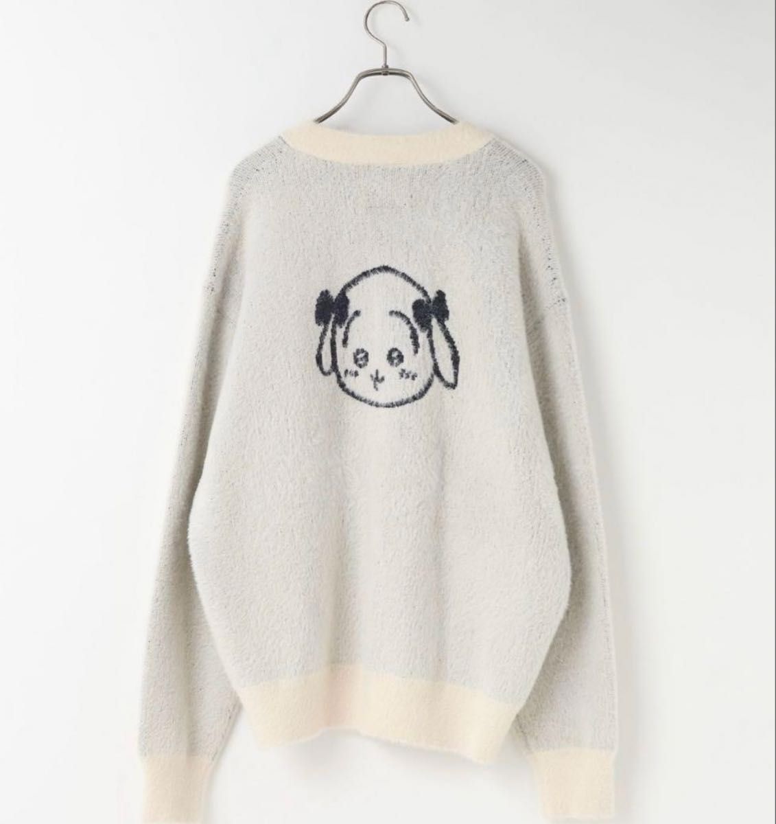 ローリーズファーム ちいかわ ニットカーディガン うさぎ｜Yahoo