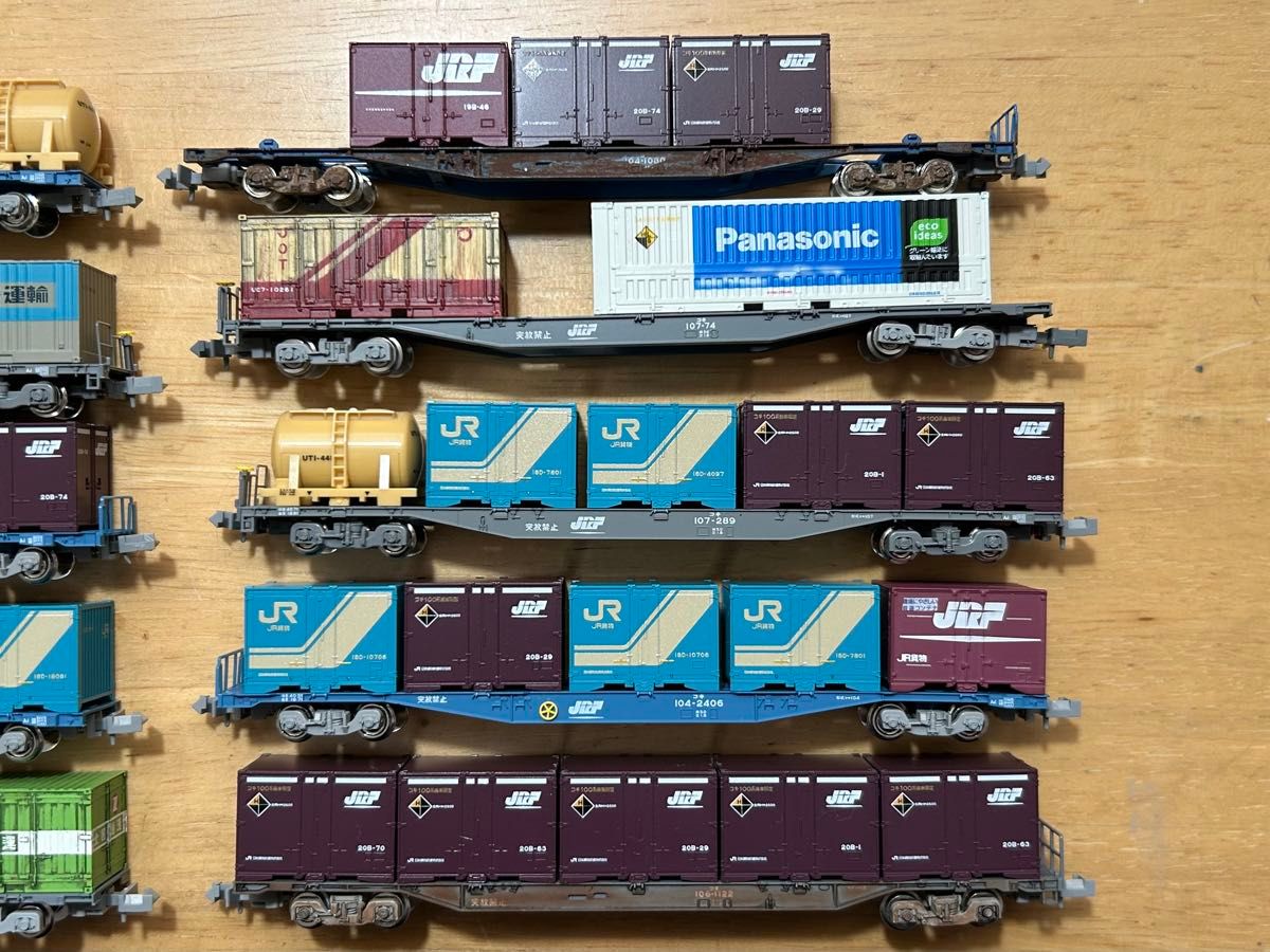 鉄道模型 Nゲージ KATO TOMIX コキ104/コキ106/コキ107 コンテナ貨物