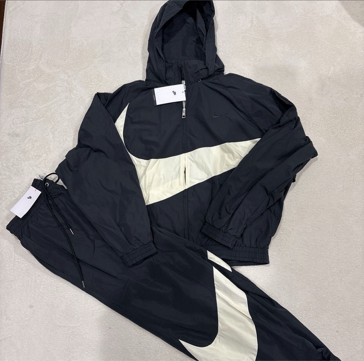 NIKE ナイキ ナイロンジャケット セットアップ ビッグスウッシュ