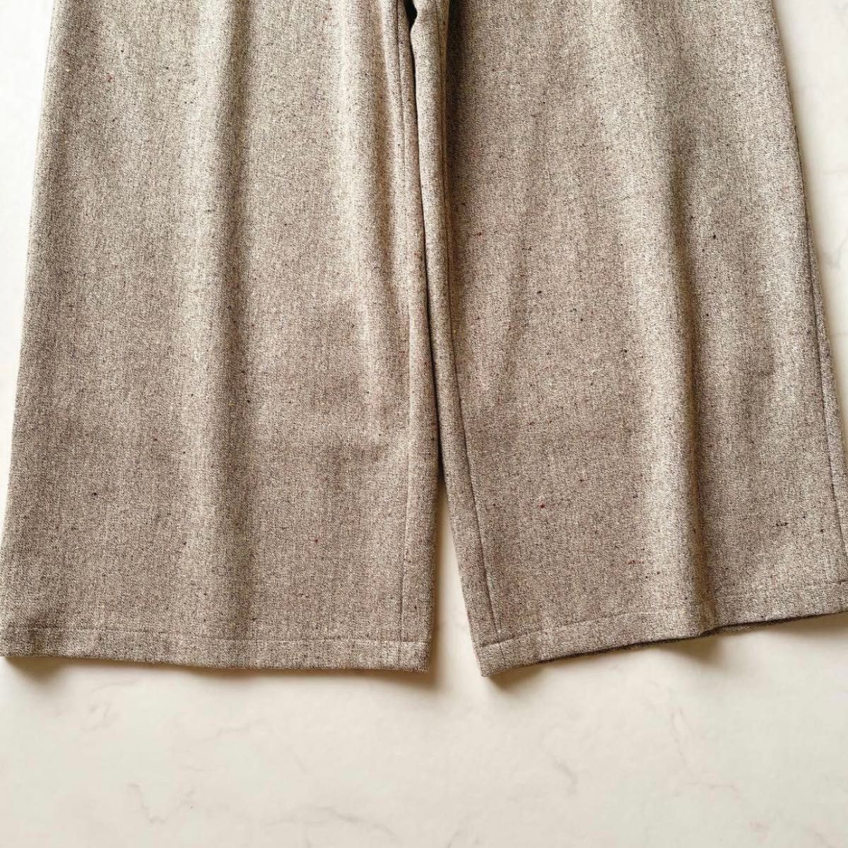 タグ付 未使用 BEARDSLEY ビアズリー カラーネップツイードパンツ