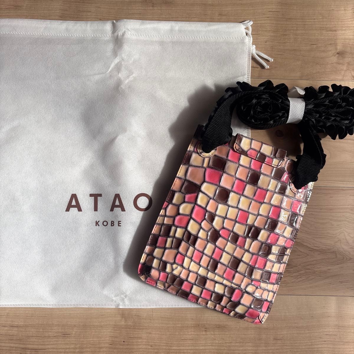 ATAO アタオ ショルダーバッグ ペタンコポシェット バック リモ