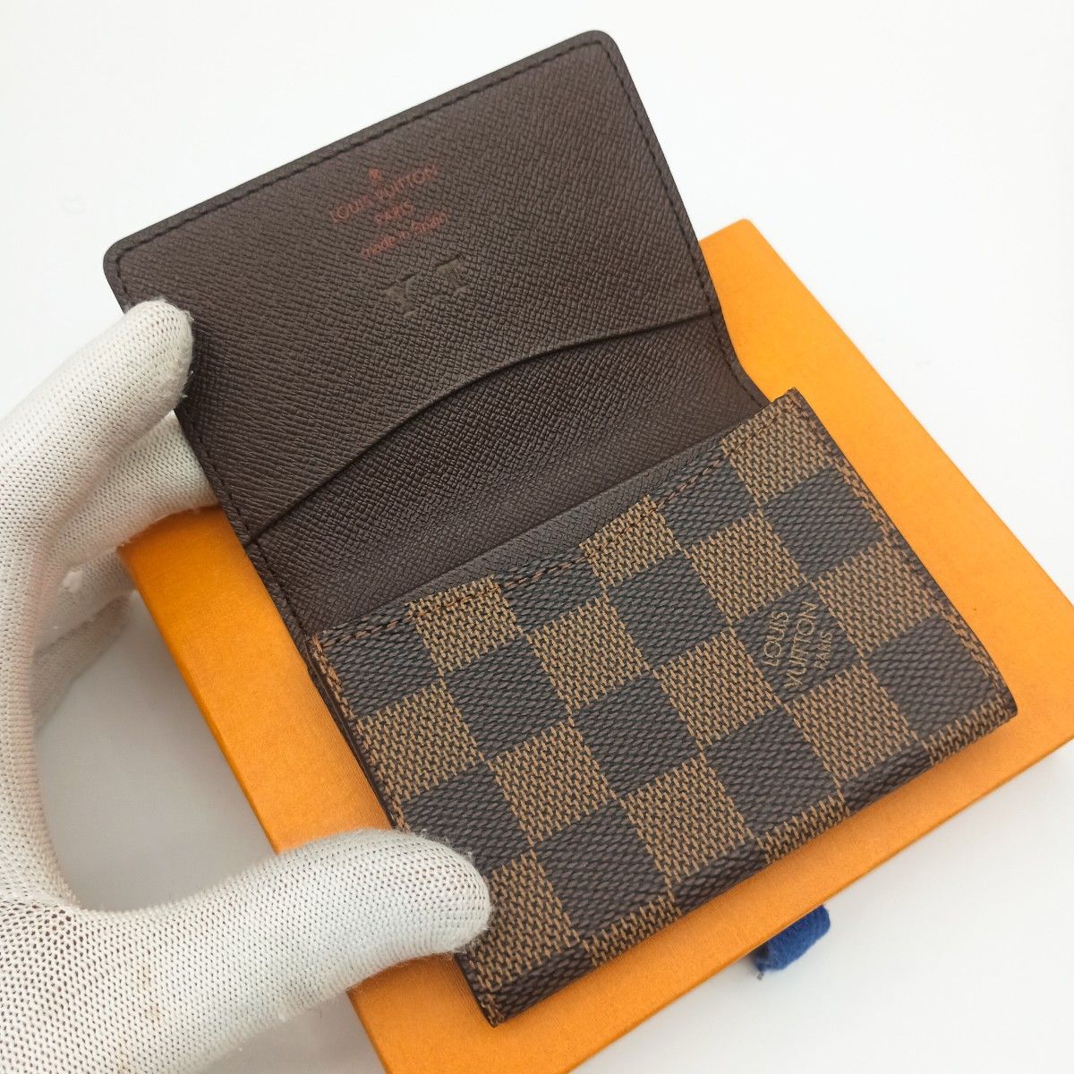 美品SS】ルイヴィトン ダミエ カルトドゥヴィジット 名刺入れ カード