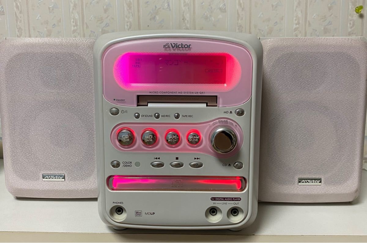 Victor・JVC UX-Q10-S CDコンポ MDコンポ ピンク｜Yahoo!フリマ（旧