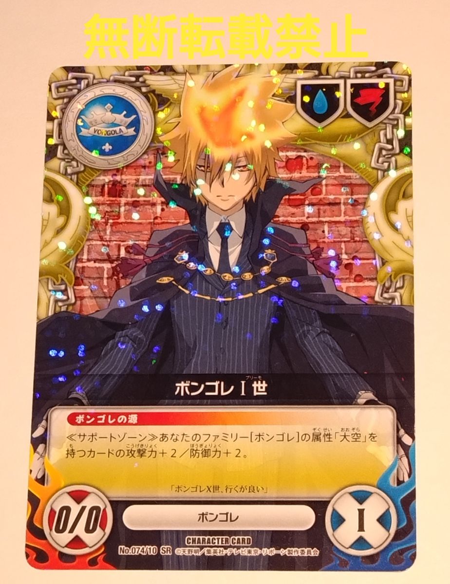 家庭教師ヒットマンREBORN リボーン CCG 10弾 SR レアカード ボンゴレ