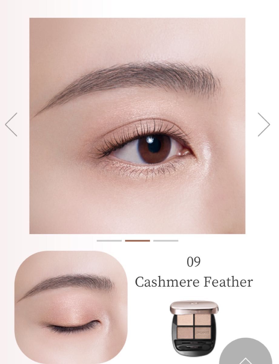 コスメデコルテ 新色 09 cashmere feathe スキンシャドウ デザイニング
