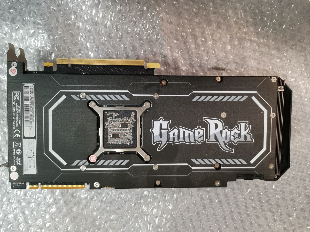 Palit GeForce RTX2070 SUPER GameRock 8GB 本体のみ 外箱なし 動作