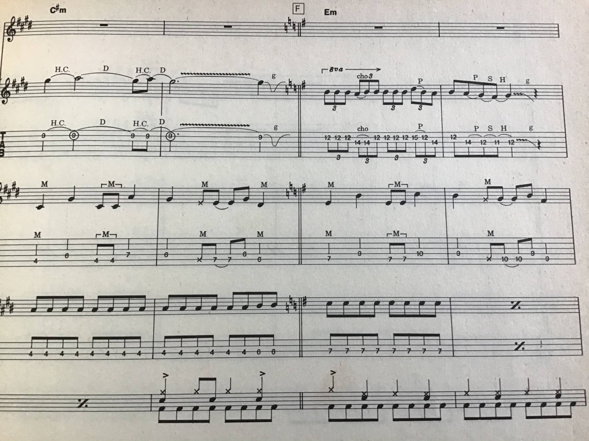 ☆楽譜⁄アクセプト⁄メタルハート⁄タブ譜⁄バンドスコア ☆楽譜