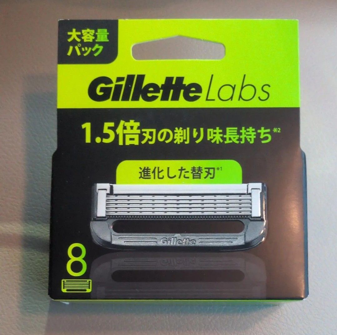2箱セット】Gillette Labs メンズ剃刀替え刃 8枚入 ジレット Gillette