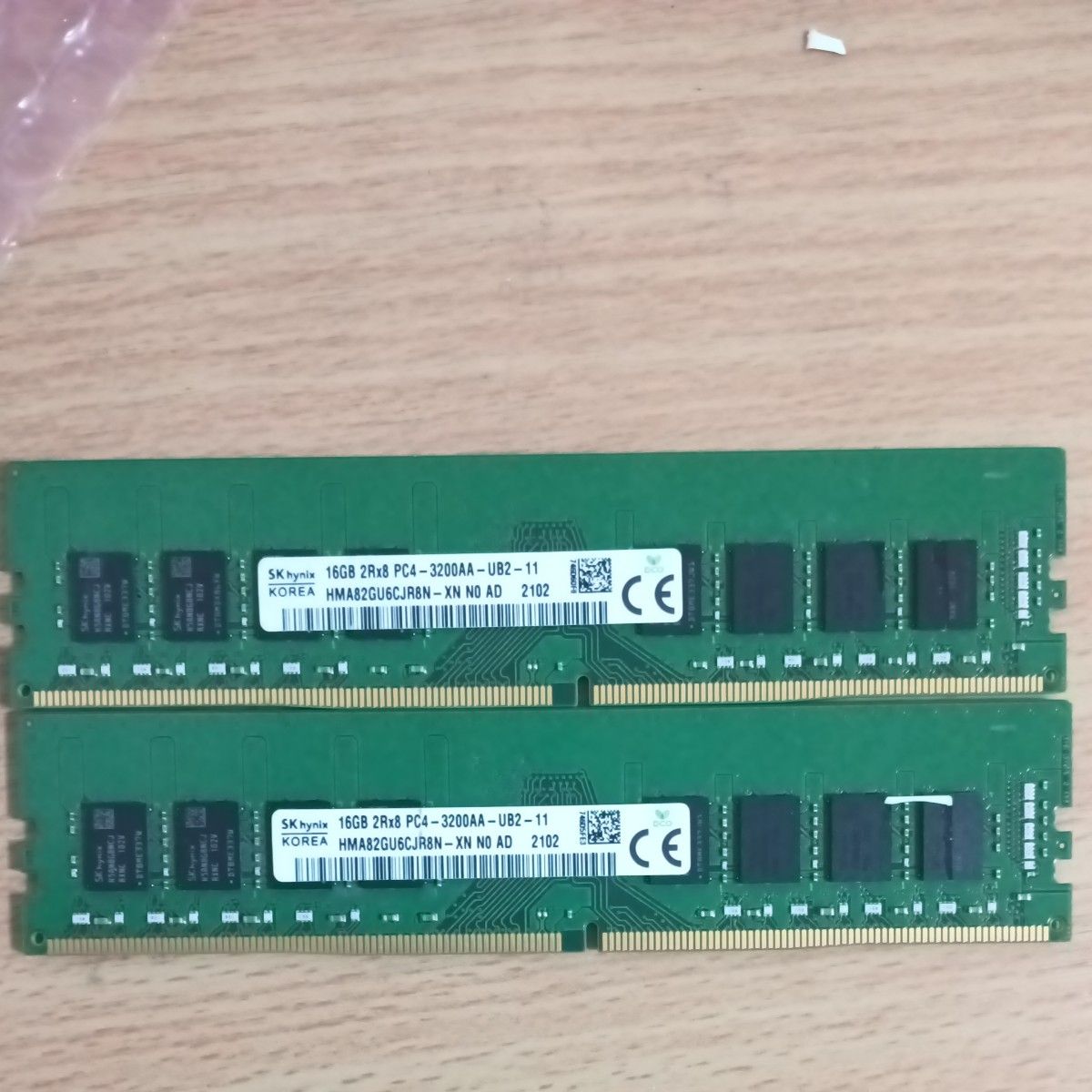 デスクトップPC用 メモリ SKhynix PC4-3200AA 32GB（16GB×2枚)｜Yahoo