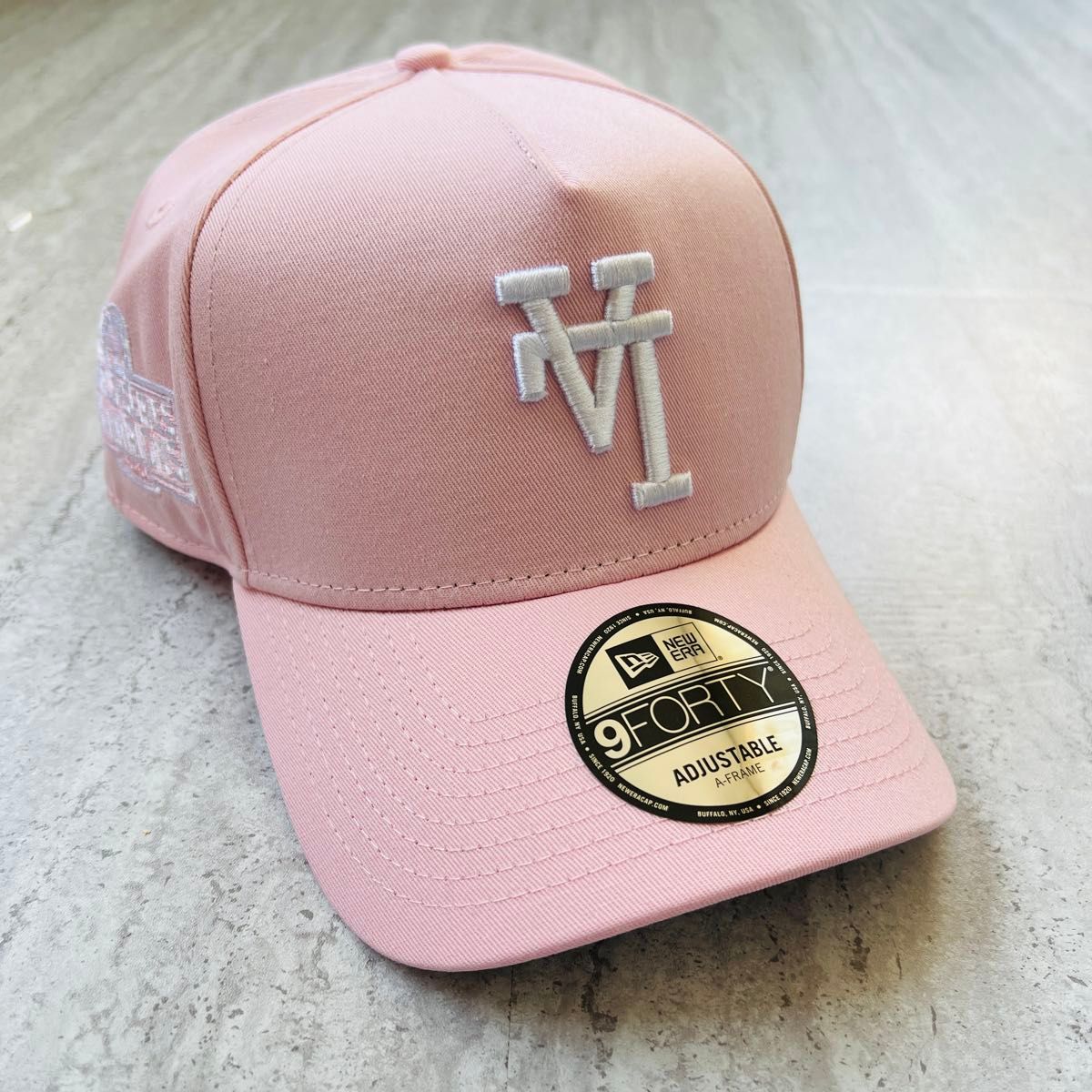 海外限定 LA ニューエラ キャップ ドジャース ピンク 逆ロゴ｜Yahoo