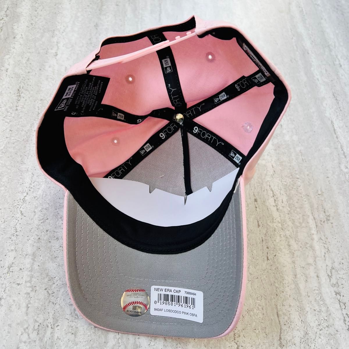 海外限定 LA ニューエラ キャップ ドジャース ピンク 逆ロゴ｜Yahoo