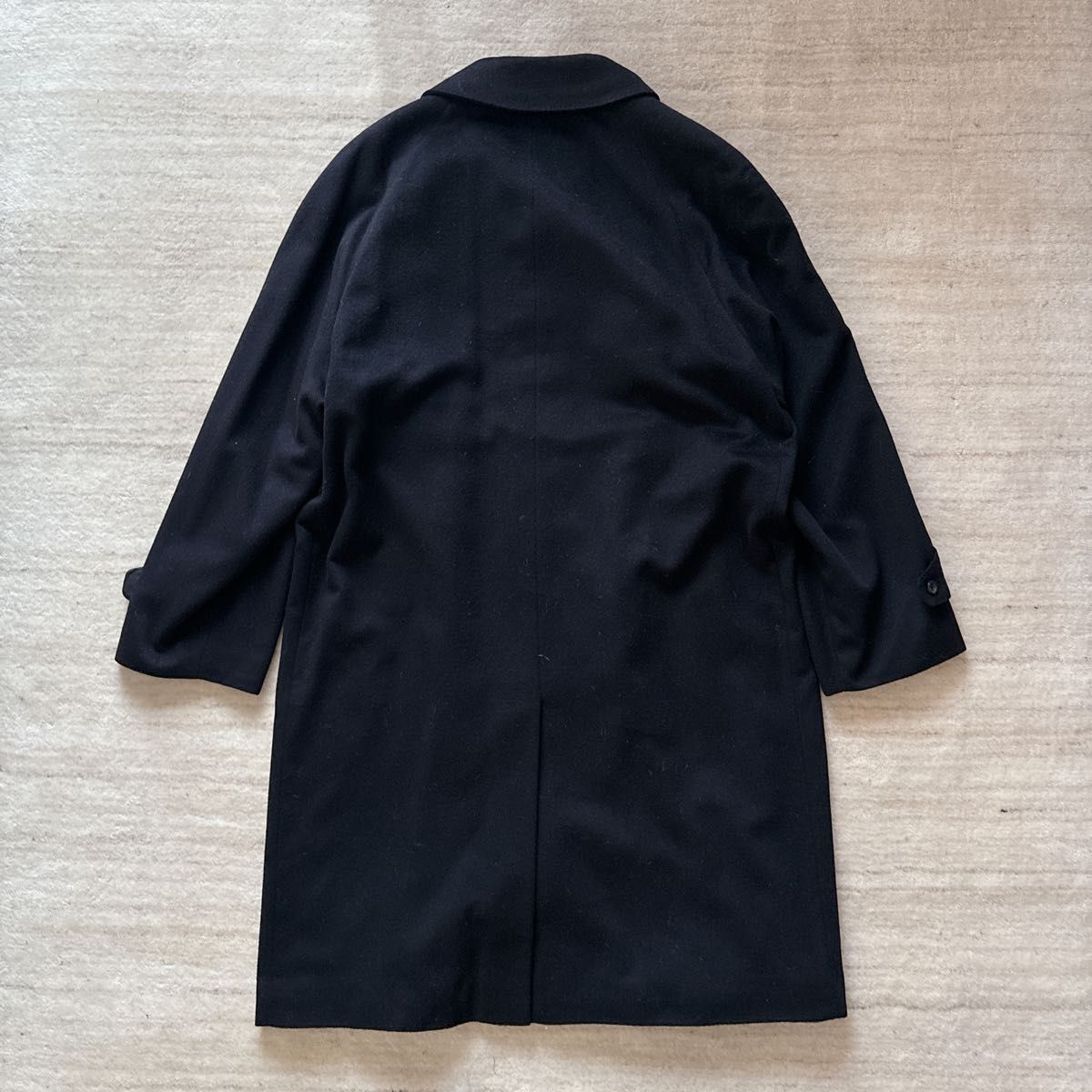 美品 LoroPiana 黒 カシミヤ100% ロングコート ステンカラーコート