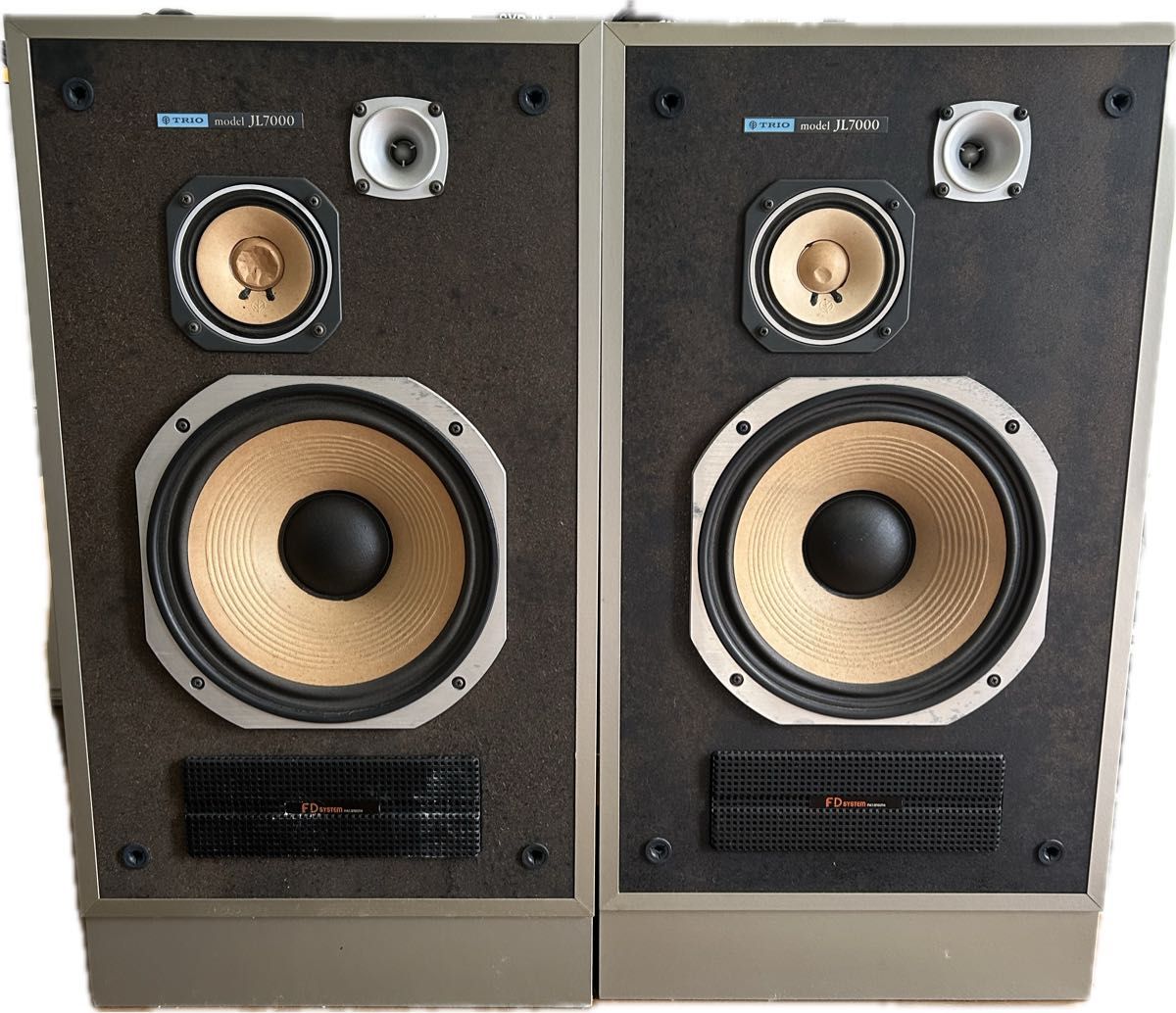 TRIO トリオ 3WAYスピーカー JL-7000 ペア レトロ ケンウッド 動品