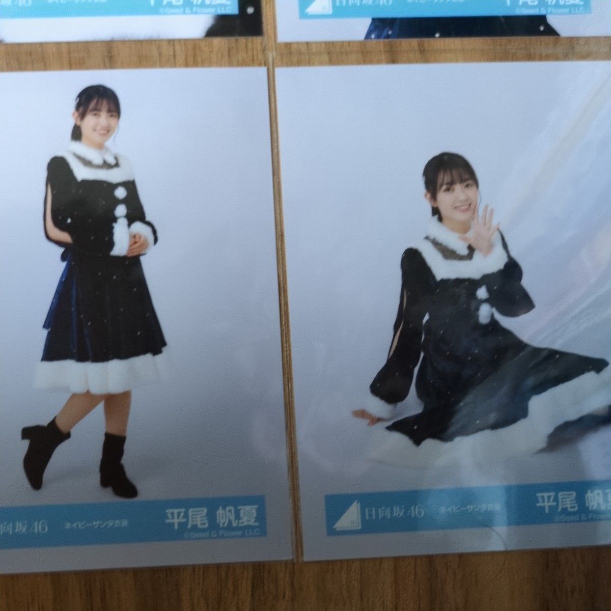 日向坂46 平尾帆夏 サンタ衣装 直筆サイン入り生写真 日向坂46 サイン