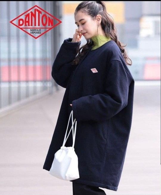 新品タグ付き DANTON Ray BEAMS 別注 モッサ ノーカラー ダウンコート