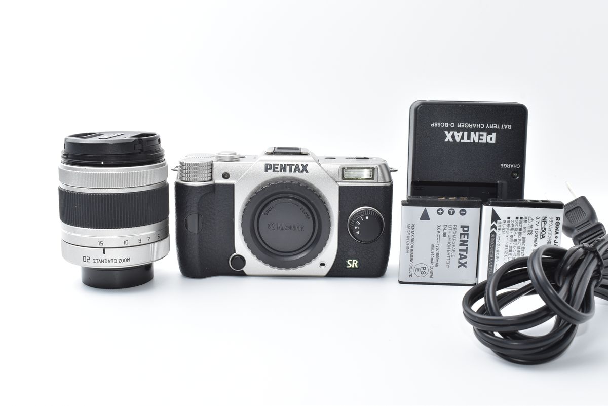 バッテリーx2付き】ペンタックス PENTAX Q7 シルバー レンズキット
