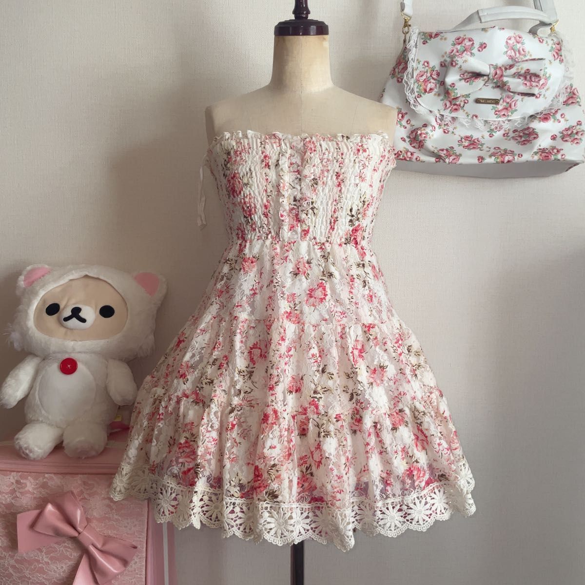 激レア 当時物】LIZ LISA リズリサ パワーネット 花柄ワンピース 姫