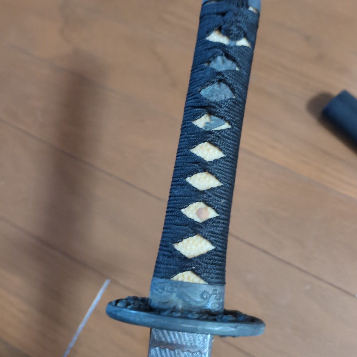 P930 ​【迫力】模造刀 居合刀 大小2本セット 黒石目 樋入り コスプレ