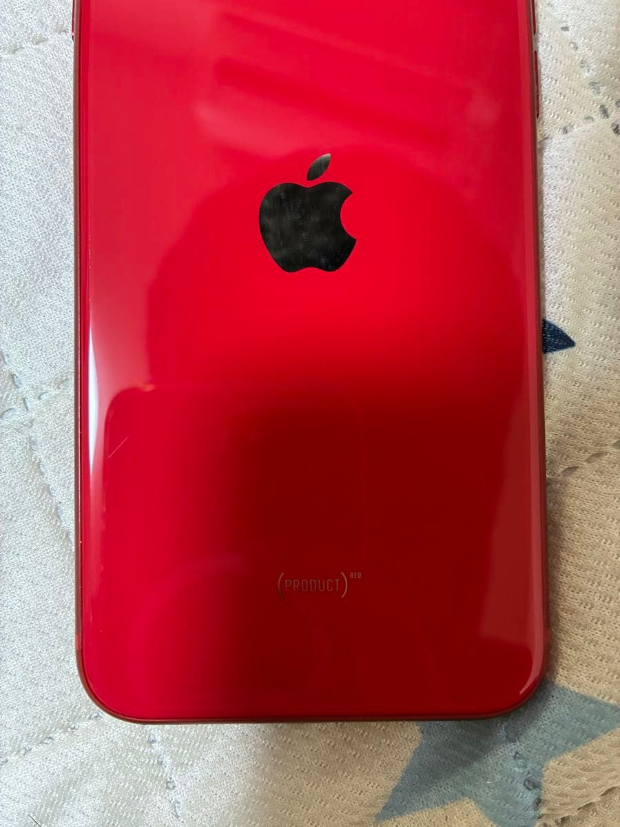 Apple iPhone SE (第2世代) レッド充電器、強化ガラスシート付き