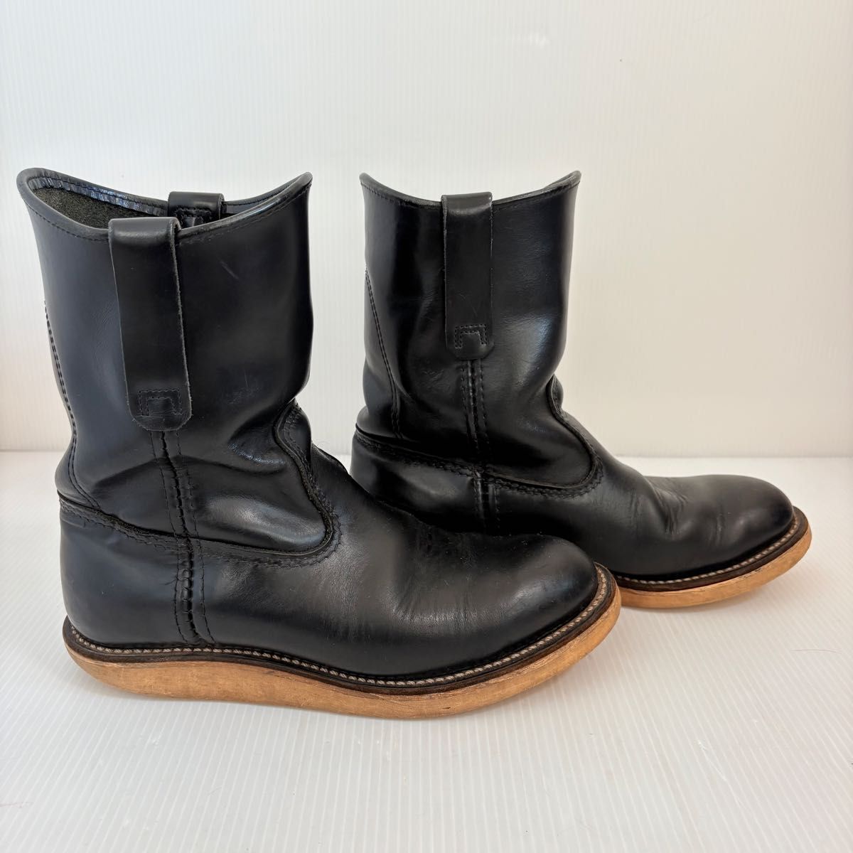 希少】レッドウィング 8169 ペコスブーツ ブラック 7E 25 0cm 黒 RED