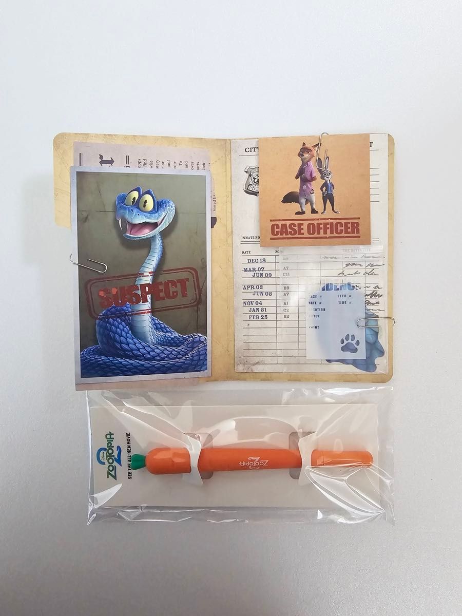 ズートピア 2 韓国 映画 特典 ボールペン ZPD 事件ファイル セット