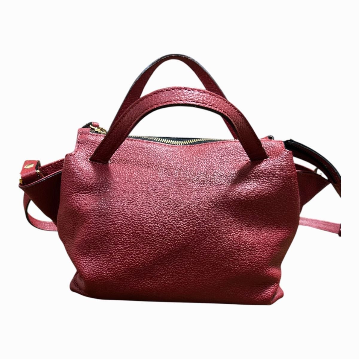 ジャンニキャリーニ オリガミ S 2way ハンドバッグ ショルダー レザー