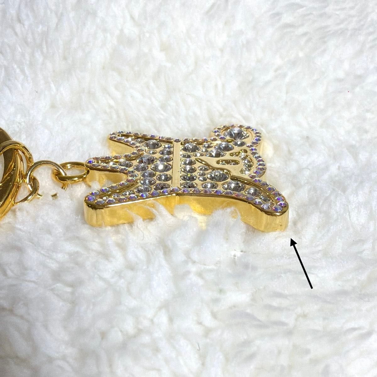 新品未使用】嵐を旅する展覧会 スワロフスキーキーホルダー ゴールド