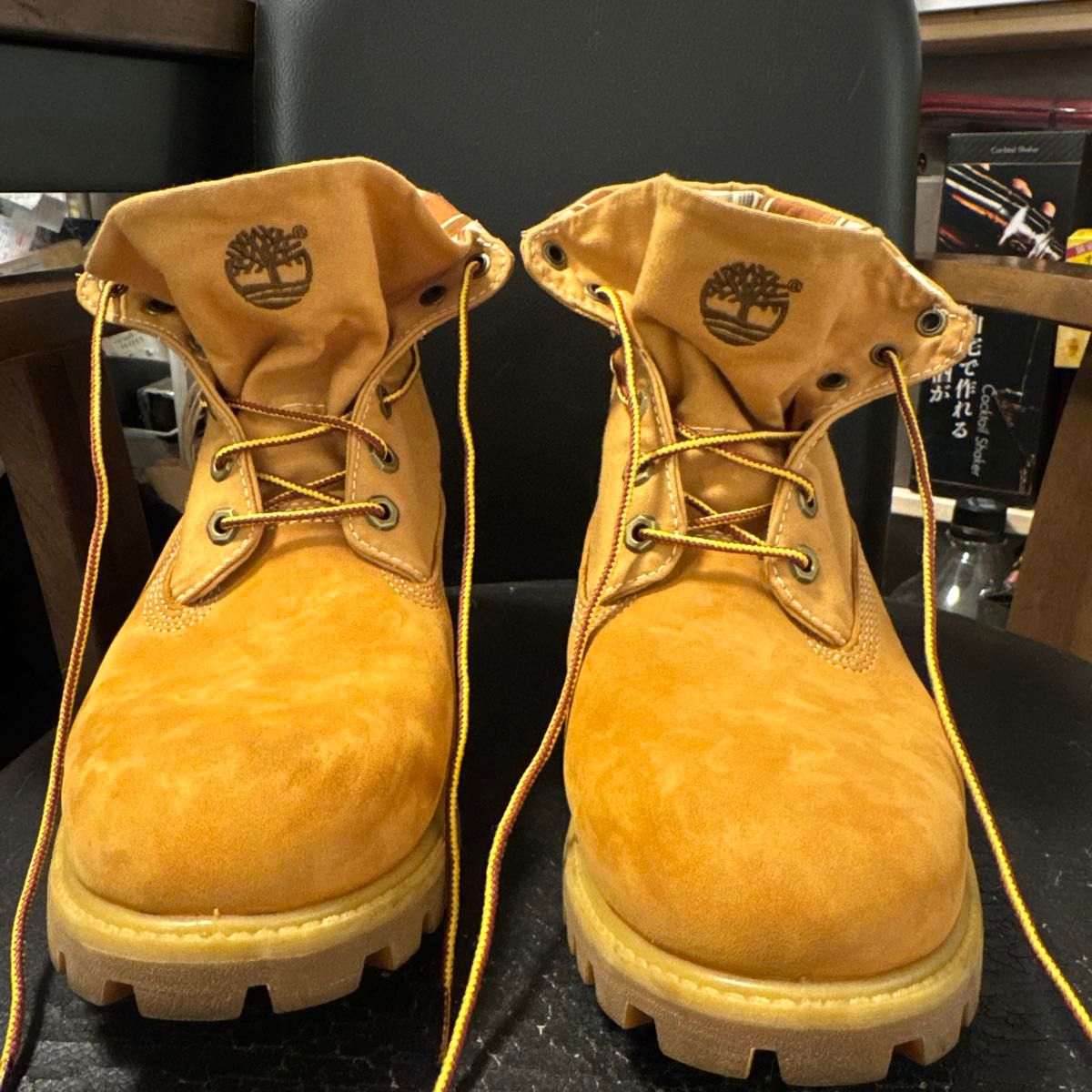 Timberland ティンバーランド ロールトップブーツ イエロー ストライプ