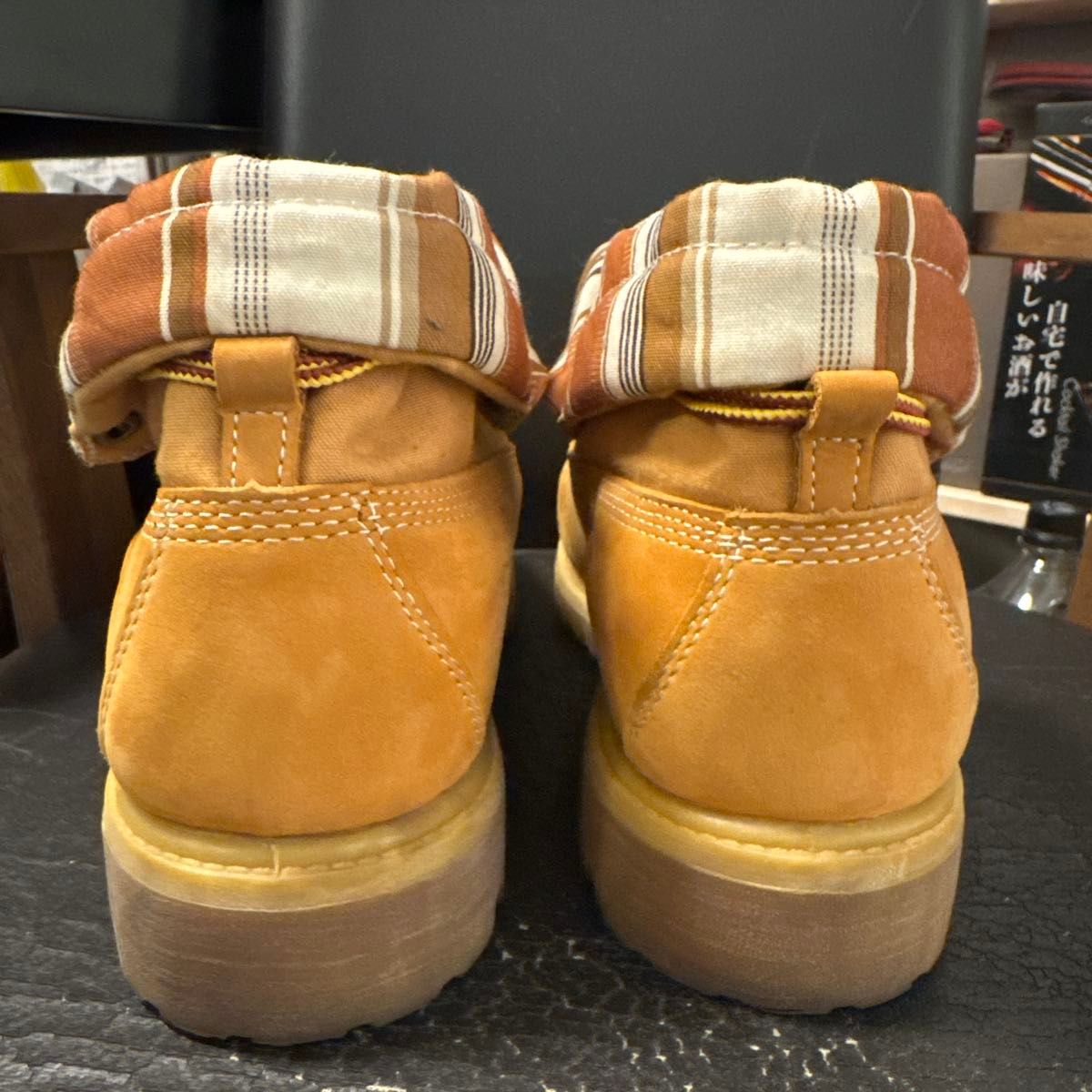 Timberland ティンバーランド ロールトップブーツ イエロー ストライプ