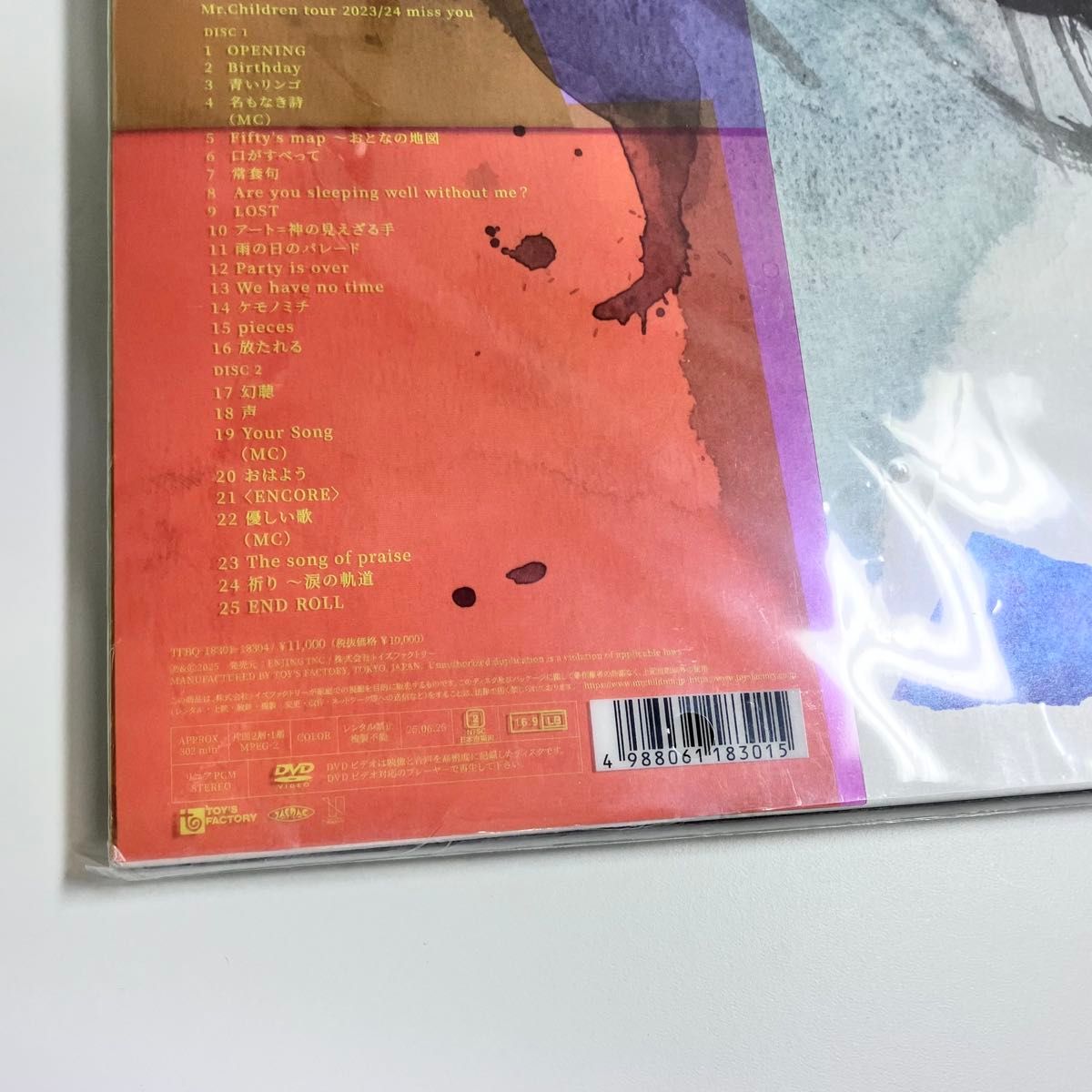 新品未開封 Mr Children miss you LIVE DVD ミスチル｜Yahoo!フリマ
