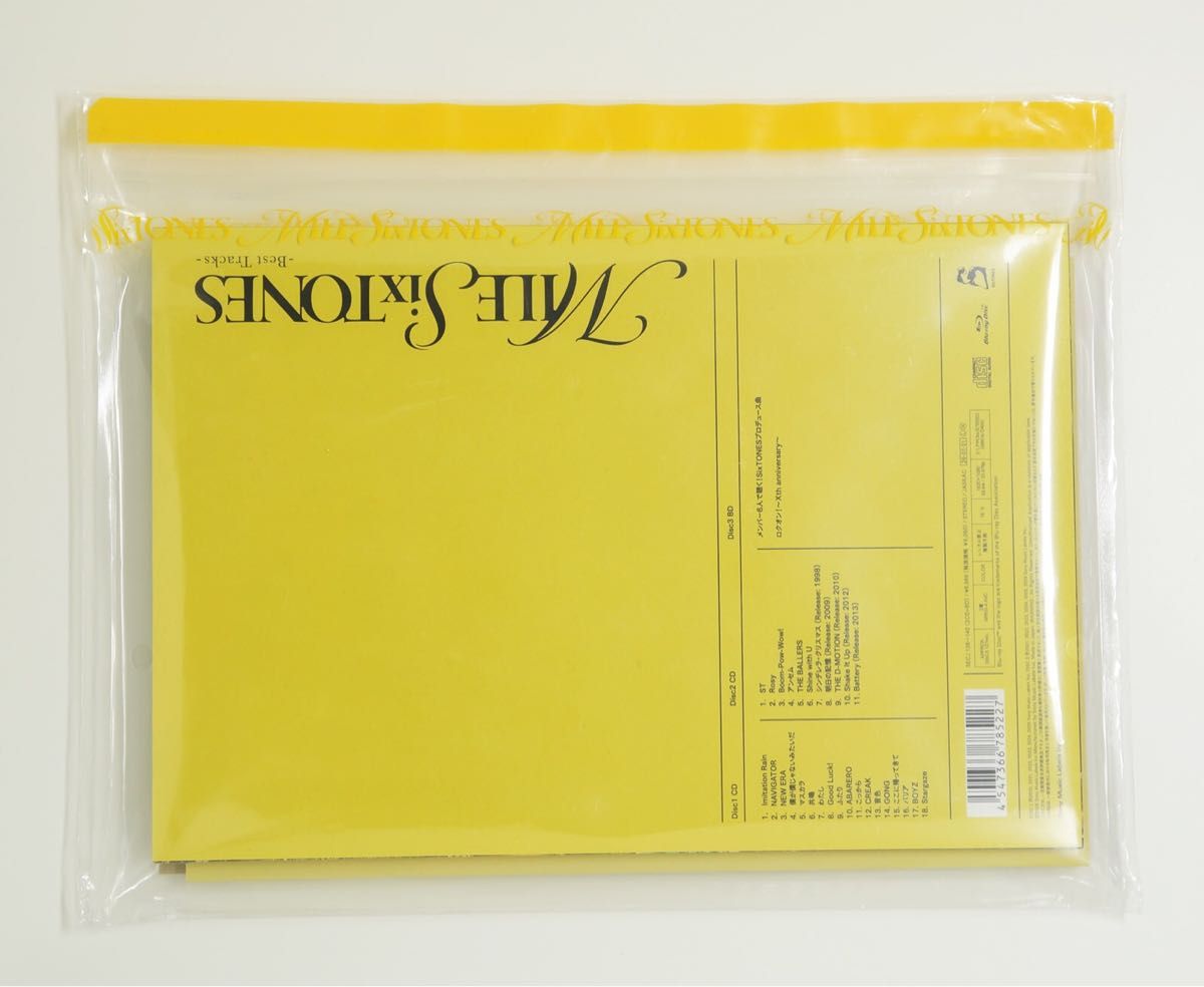 SixTONES MILESixTONES -Best Tracks- 初回盤B ベストアルバム 2CD+BD