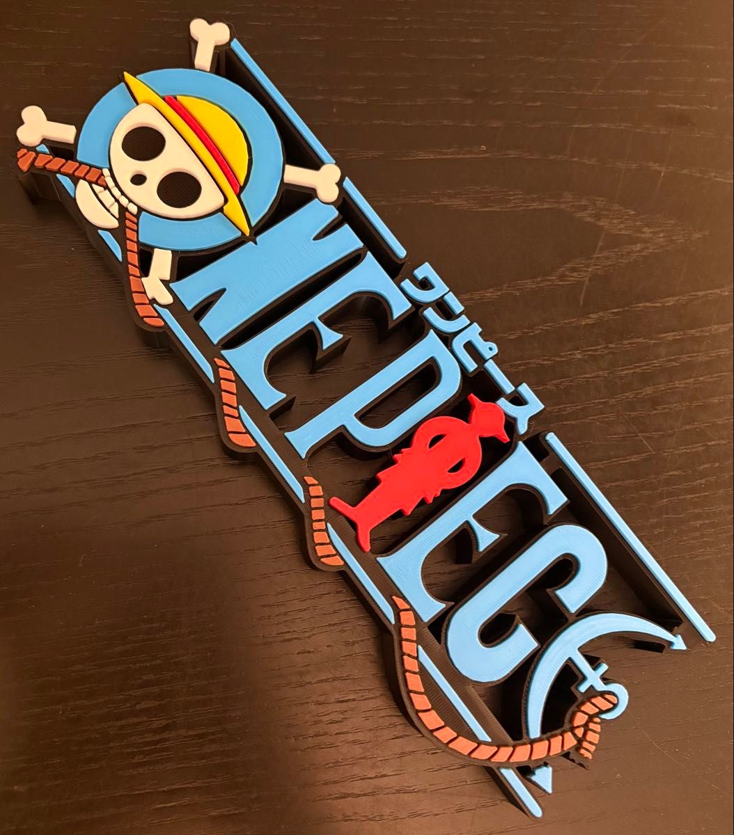 ワンピース ONE PIECE ビッグサイズ ロゴフィギュア 27cm タイトルロゴ