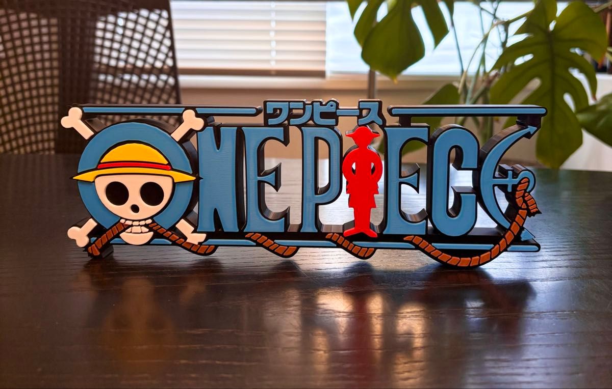 ワンピース ONE PIECE ビッグサイズ ロゴフィギュア 27cm タイトルロゴ