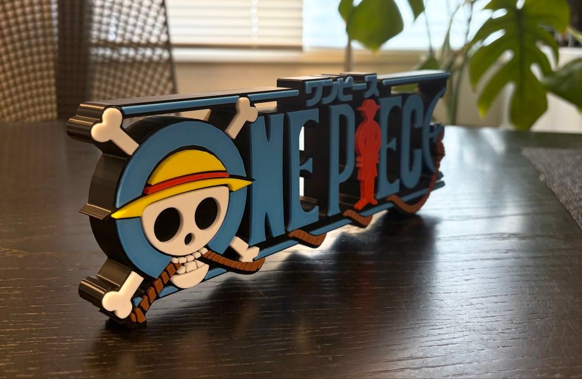 ワンピース ONE PIECE ビッグサイズ ロゴフィギュア 27cm タイトルロゴ