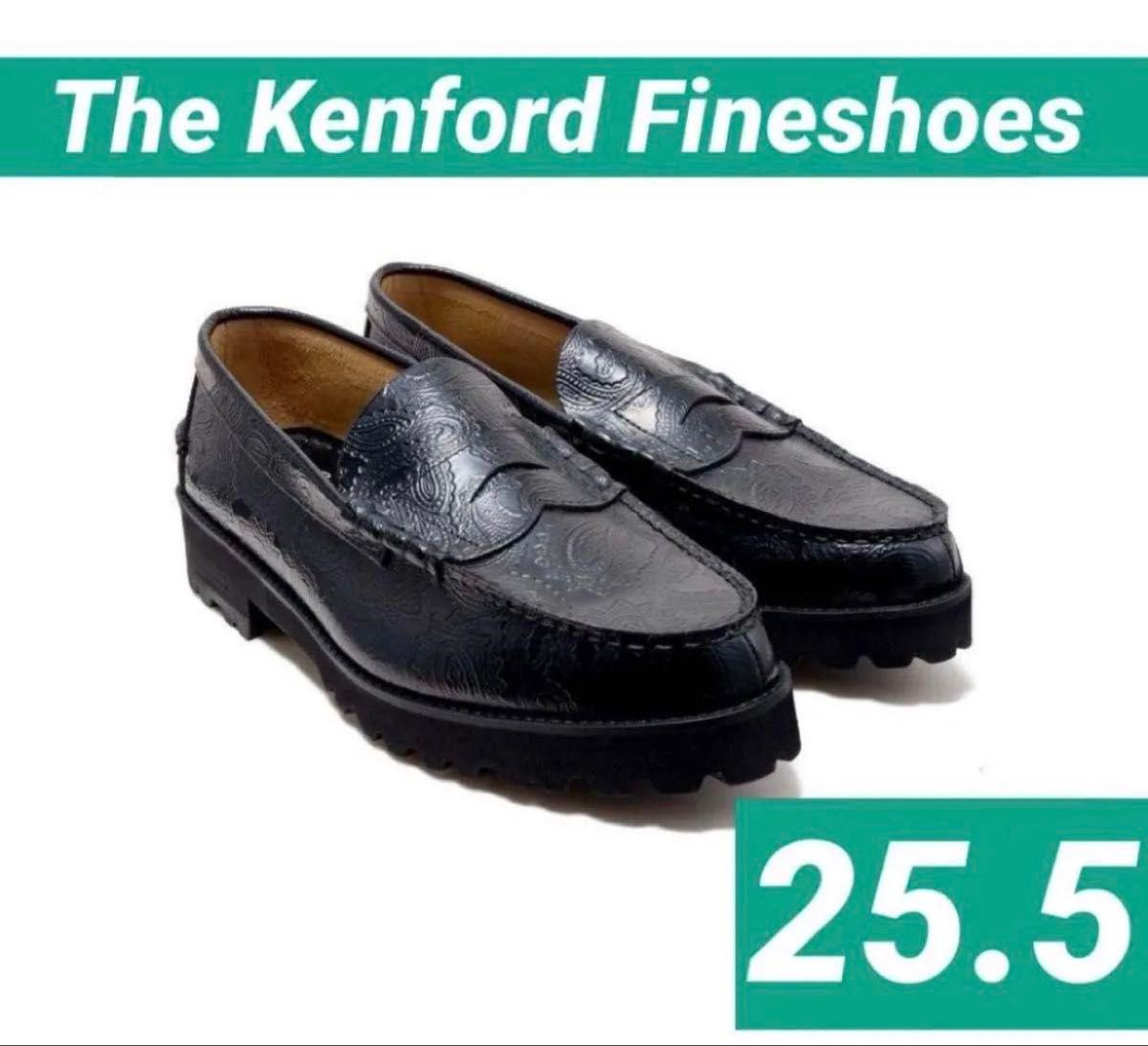 25 5 The Kenford Fineshoes ローファー ペイズリー 革靴 ペイズリー