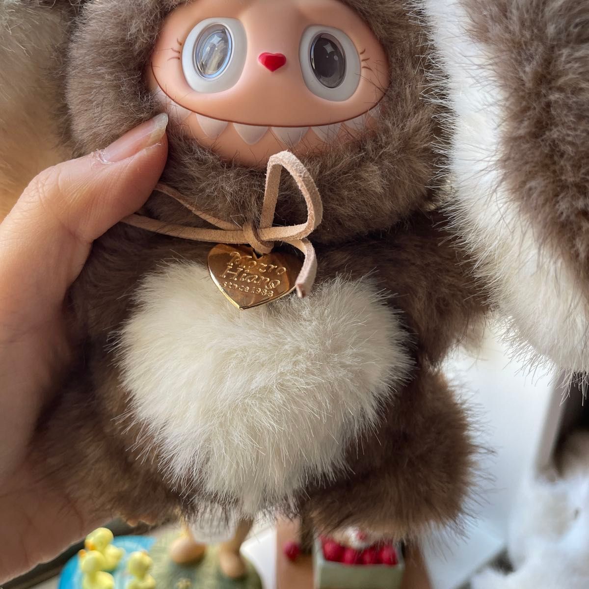 ラブブ ぬいぐるみ LABUBU マスコット ふわふわ うさぎ Zimomo