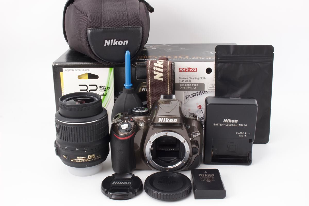 Nikon D5200 レンズキット スマホ転送 希少カラー ブロンズ 初心者に