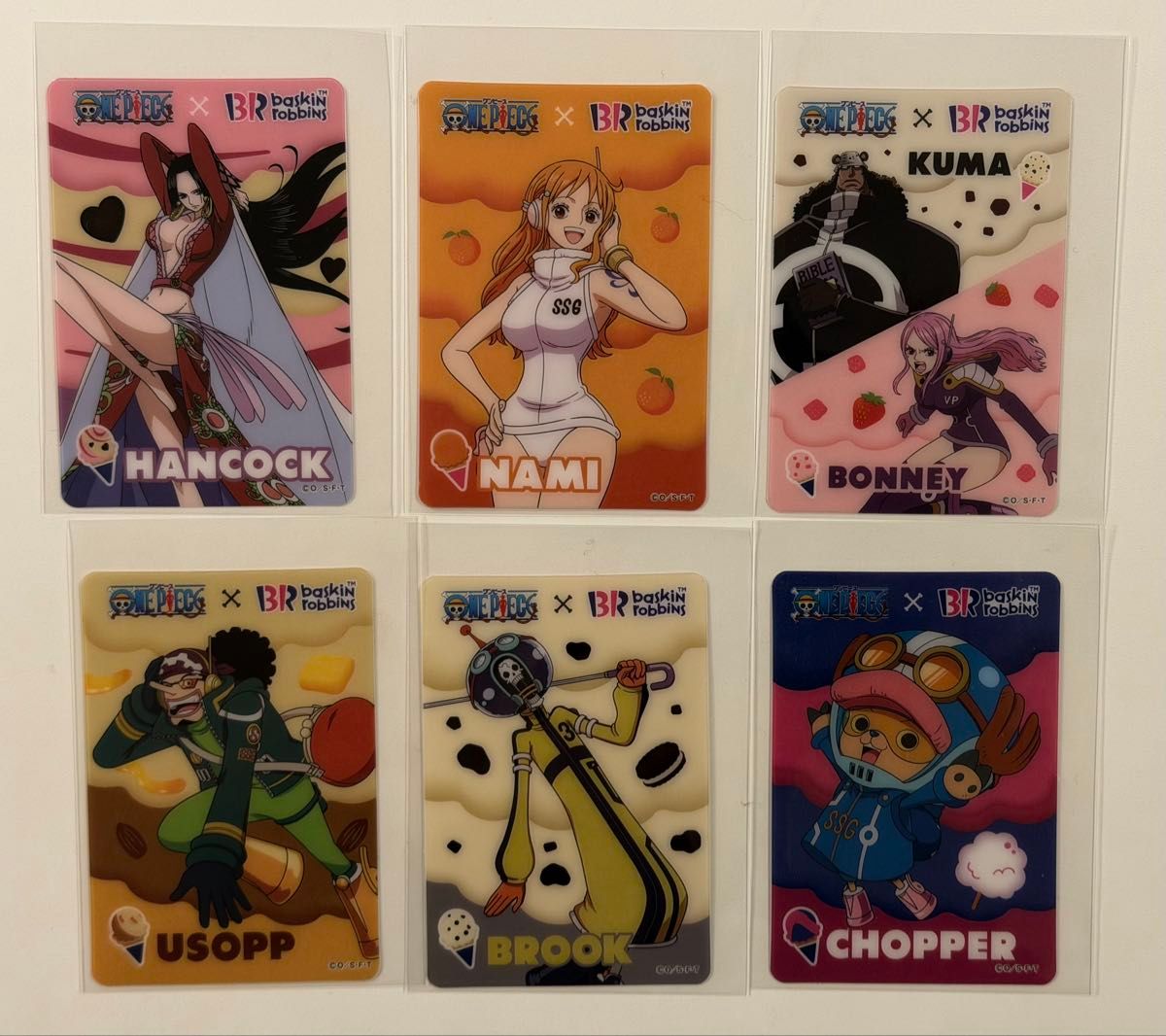 激レア】サーティワン ワンピース ナミ ハンコック 他 カード 6枚
