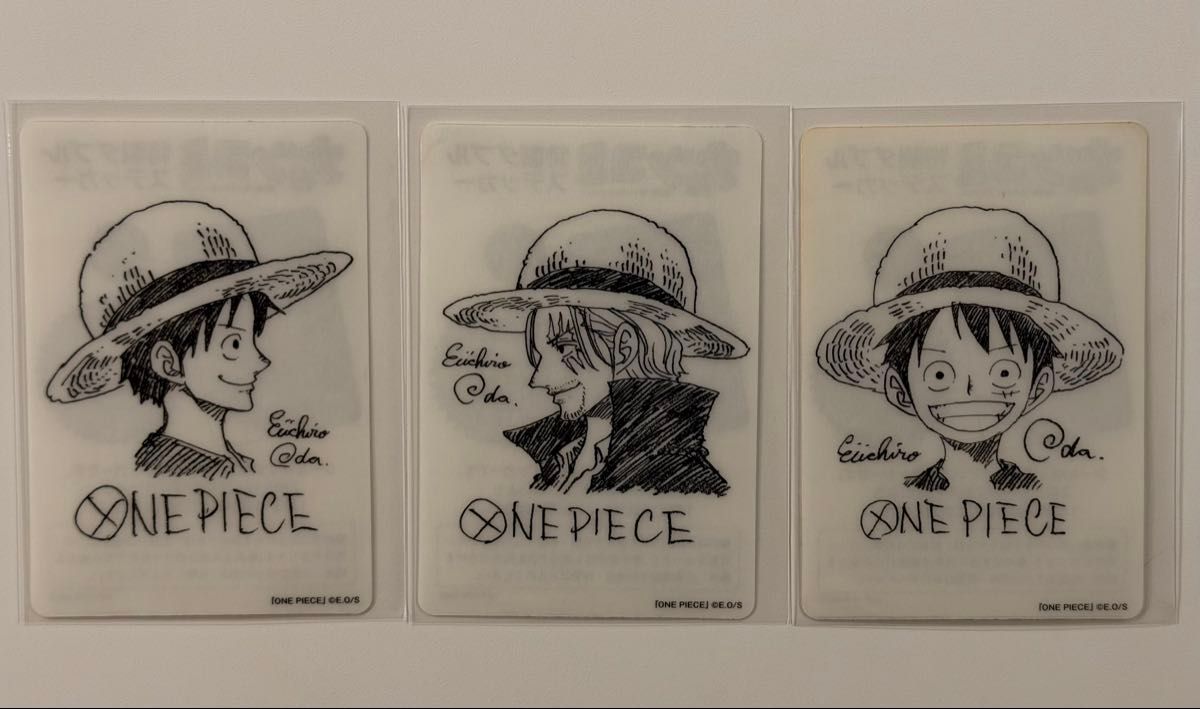 ワンピース ナツコミ イラスト ステッカー カード 3枚セット ONE PIECE
