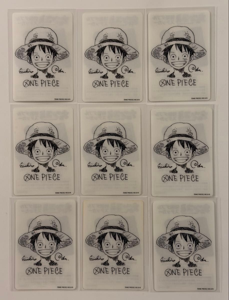 ワンピース ナツコミ イラスト ステッカー カード 9枚セット ONE PIECE