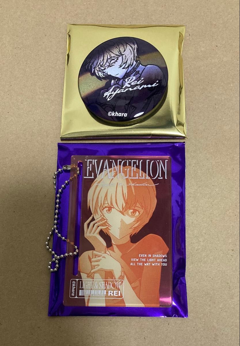 綾波 レイ エヴァンゲリオン エヴァ Light＆Shadow 缶バッジ アクリル
