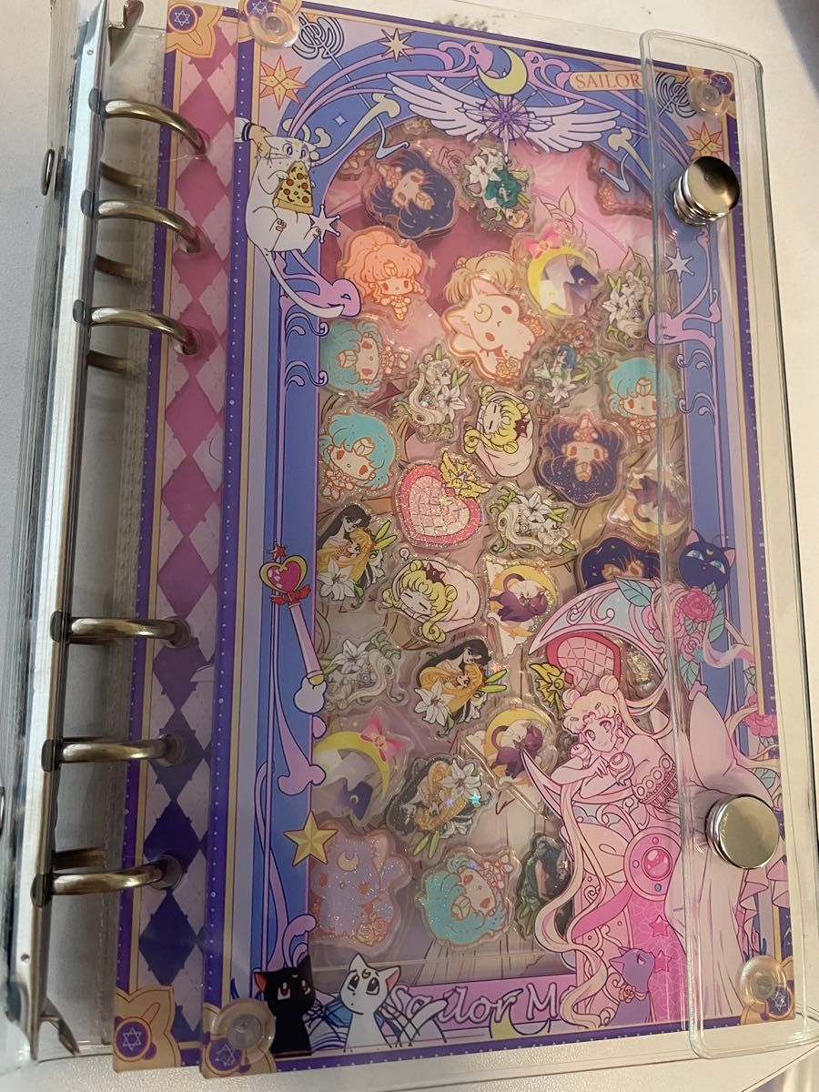 限定1点】シャカシャカノート セーラームーン A6 シール帳 バインダー