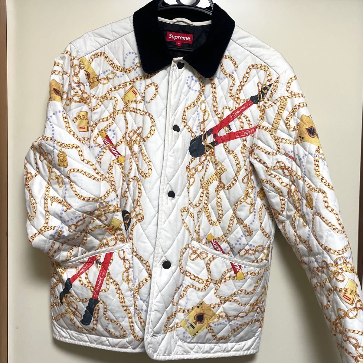 Supreme Chains Quilted Jacket 20AW Mサイズ キルティングジャケット