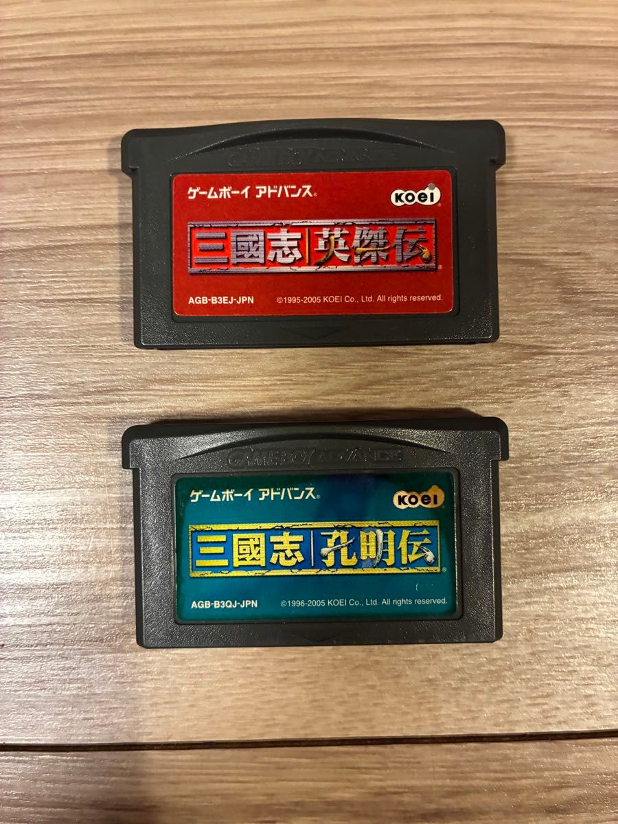 美品】 三國志英傑伝 三國志孔明伝 ゲームボーイアドバンス GBA｜Yahoo