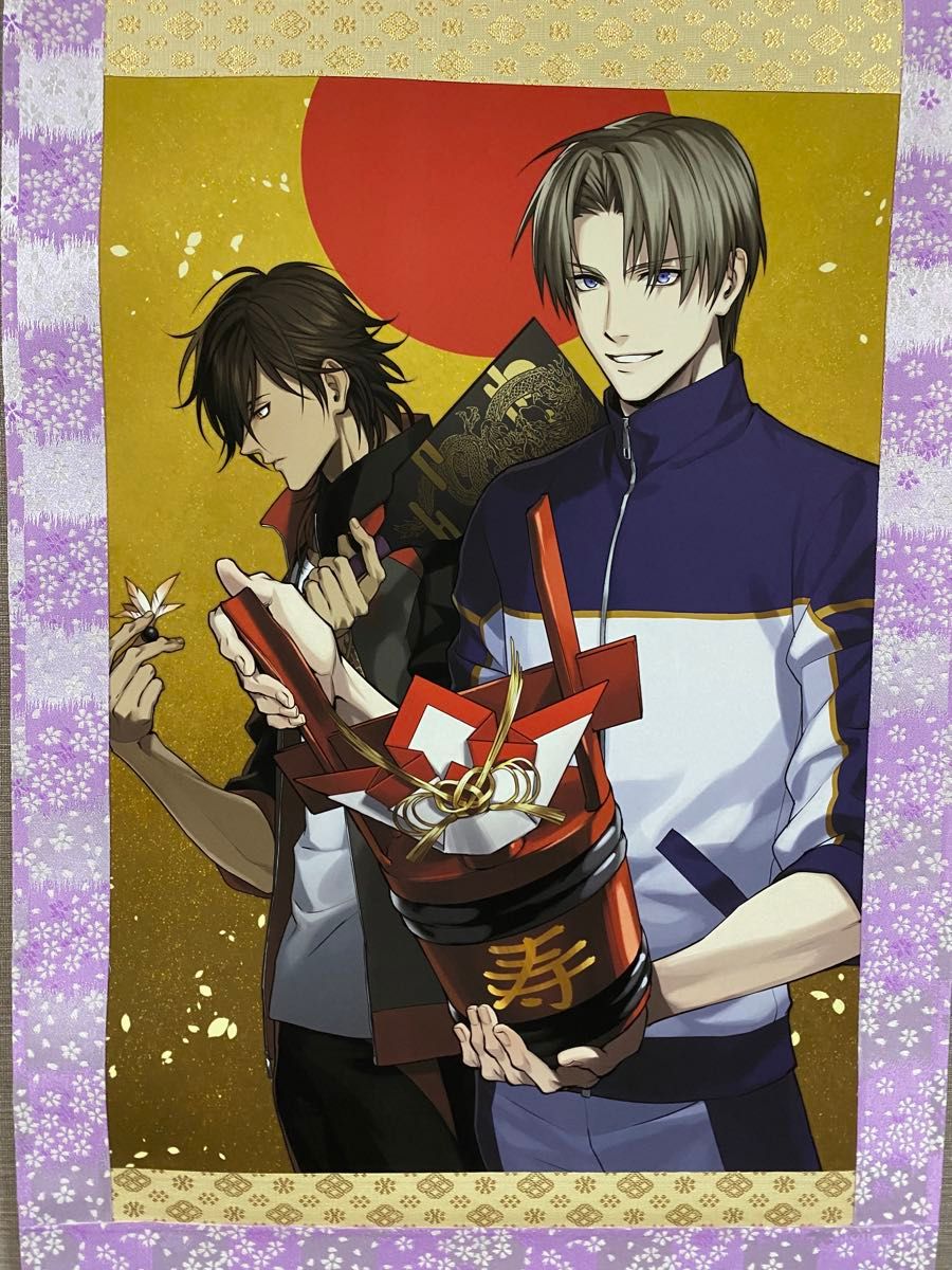 刀剣乱舞-ONLINE- 一周年記念祝画掛軸 へし切長谷部 大倶利伽羅｜Yahoo