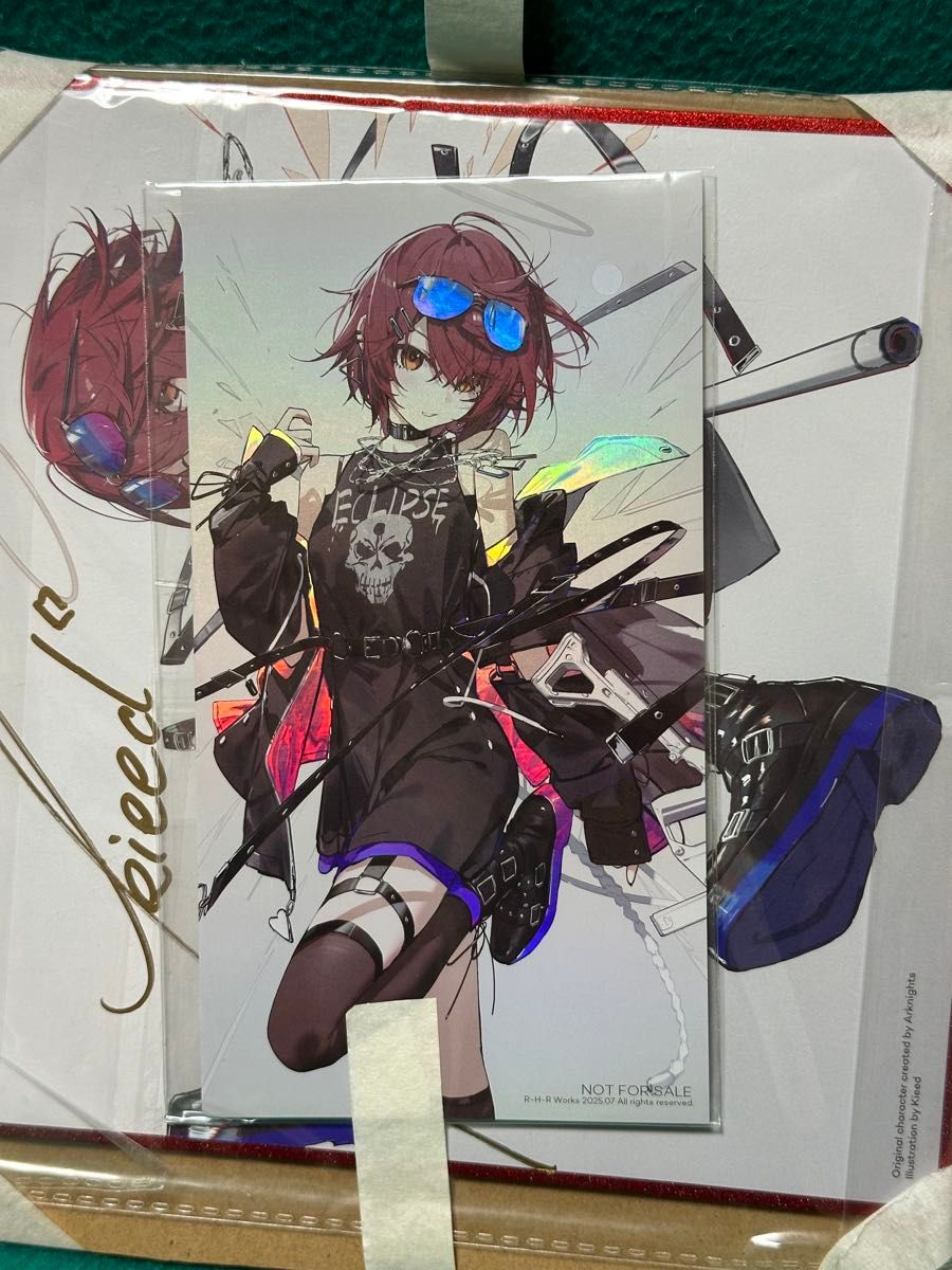 アークナイツ エクシア 描き下ろしイラスト 色紙 サイン入り 特典の