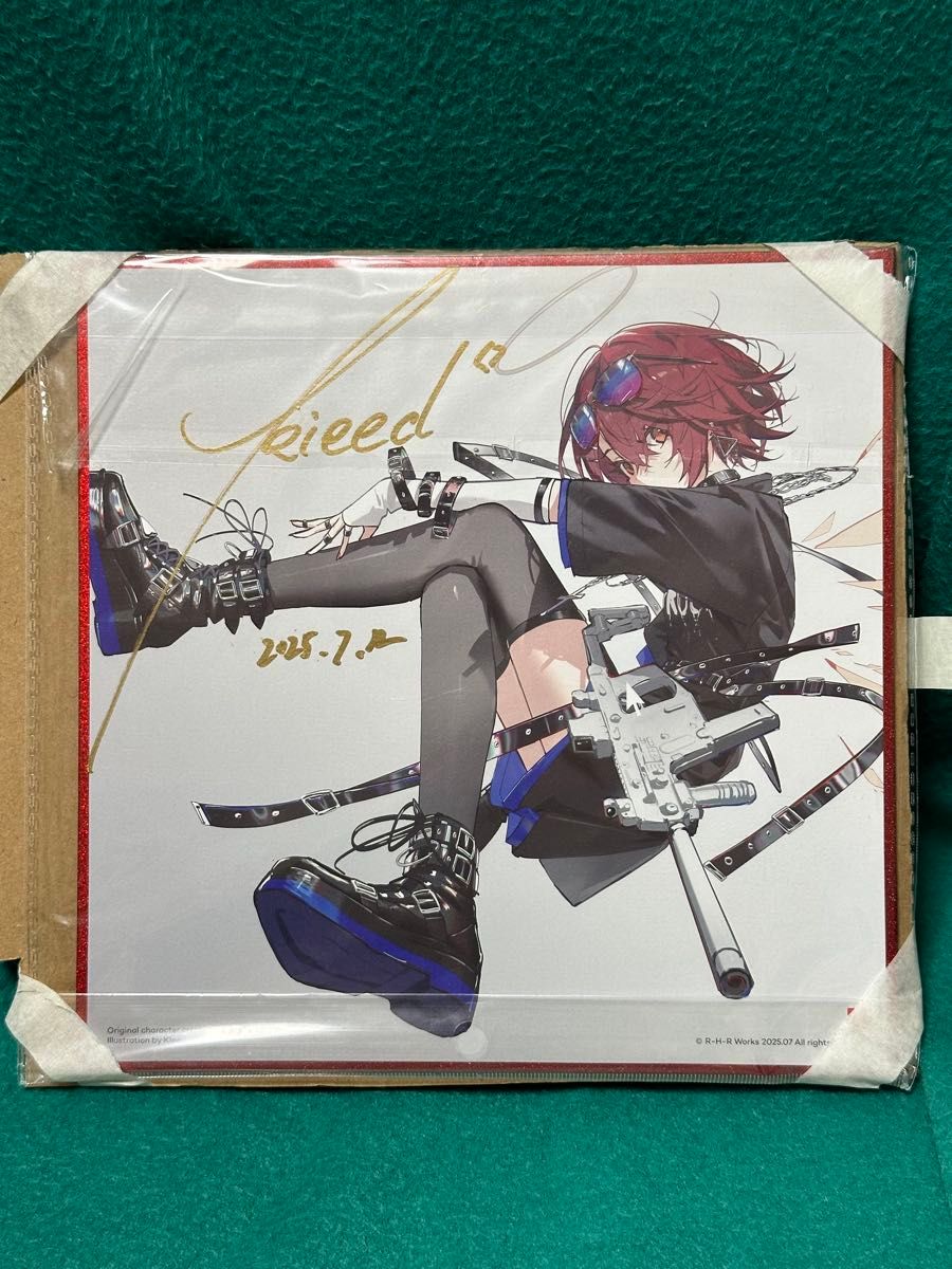 アークナイツ エクシア 描き下ろしイラスト 色紙 サイン入り 特典の