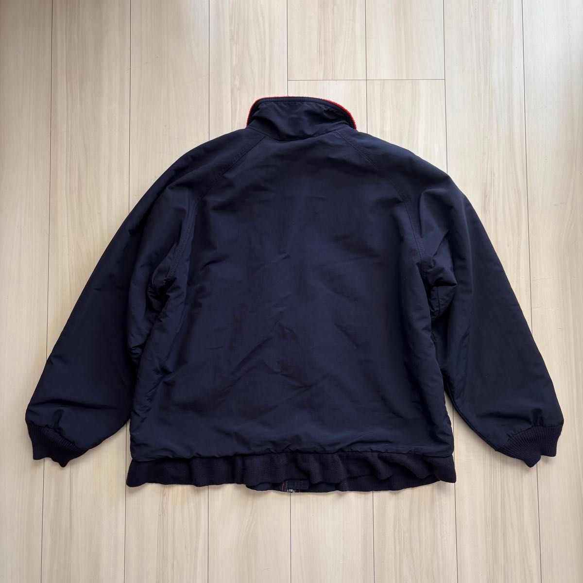90s LANDS' END スコールジャケット USA製 ネイビー×レッド L相当